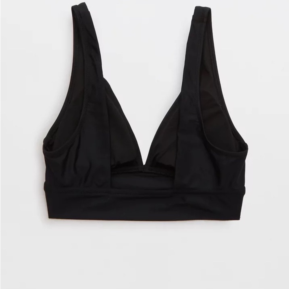 Aerie Plunge Longline Triangle Deep V Swim Bikini Top Sz XXL (S1) - Picture 4 of 10